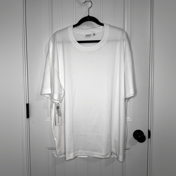 NWT Aritzia Babaton Pegasus Short Sleeve T-shirt 100% Cotton - White - Picture 2 of 9